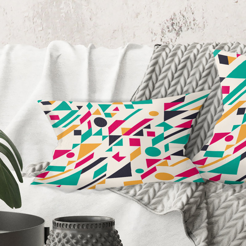 Coussin décoratif rétro Mid-Century