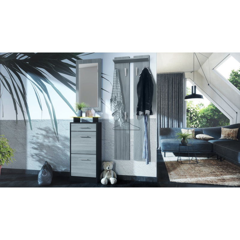Mcclinton V2 Mini Hallway Set, Avola anthracite/Black (matt), Yes