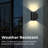 Ferenc Outdoor Aluminum Solar LED Wall Sconce