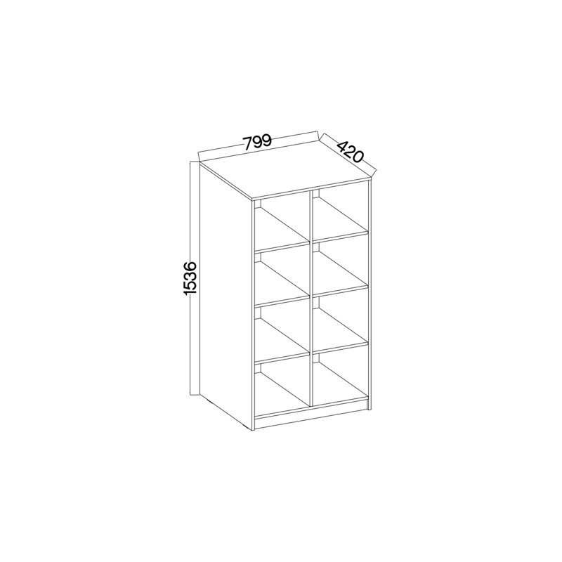 Girvin 154cm H x 80cm W Standard Bookcase, Artisan Oak
