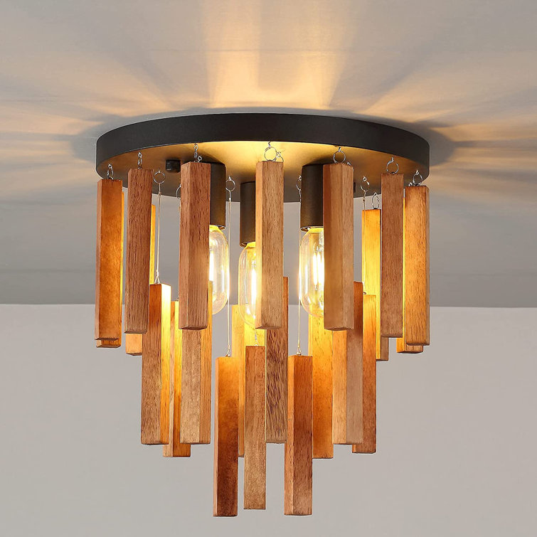 Jehius 3 - Light Black/Brown LED Unique/Statement Pendant