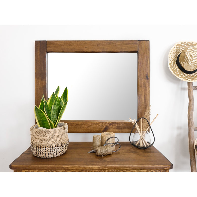 Broussard Flat Leaning Mirror, 72cm H x 88cm W x 4cm D