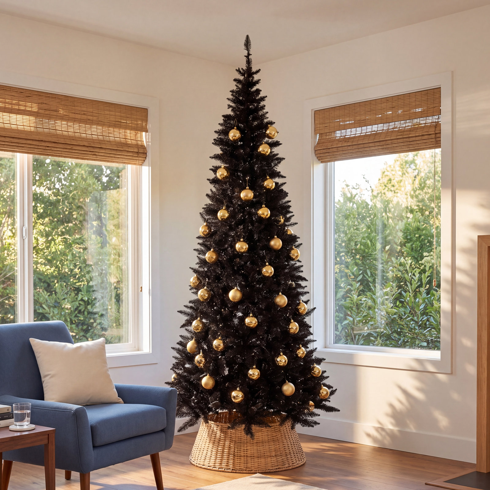 Slaytonville Slim Pre-Lit Fir Christmas Tree, 4.5' H, Not Pre-Lit