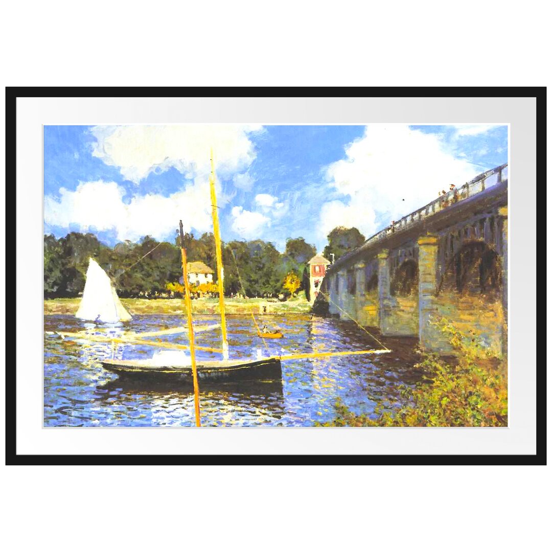 Gerahmter Kunstdruck The Bridge at Argenteuil von Claude Monet