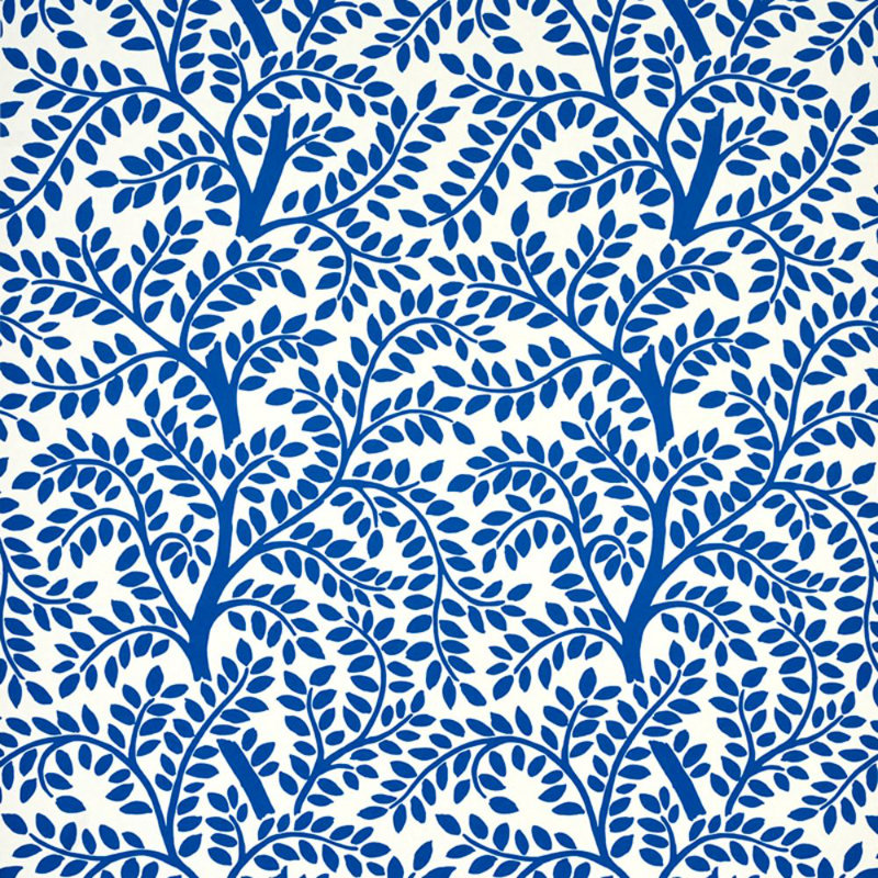 Papier peint Temple Garden Ii, Bleu