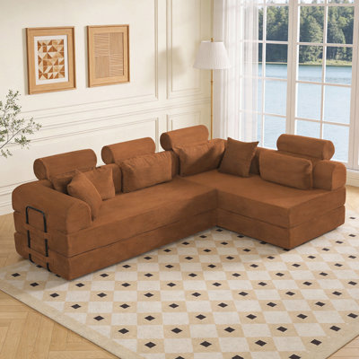 L shape Modular Sectional Sofa, Compressed Sectional Sofa