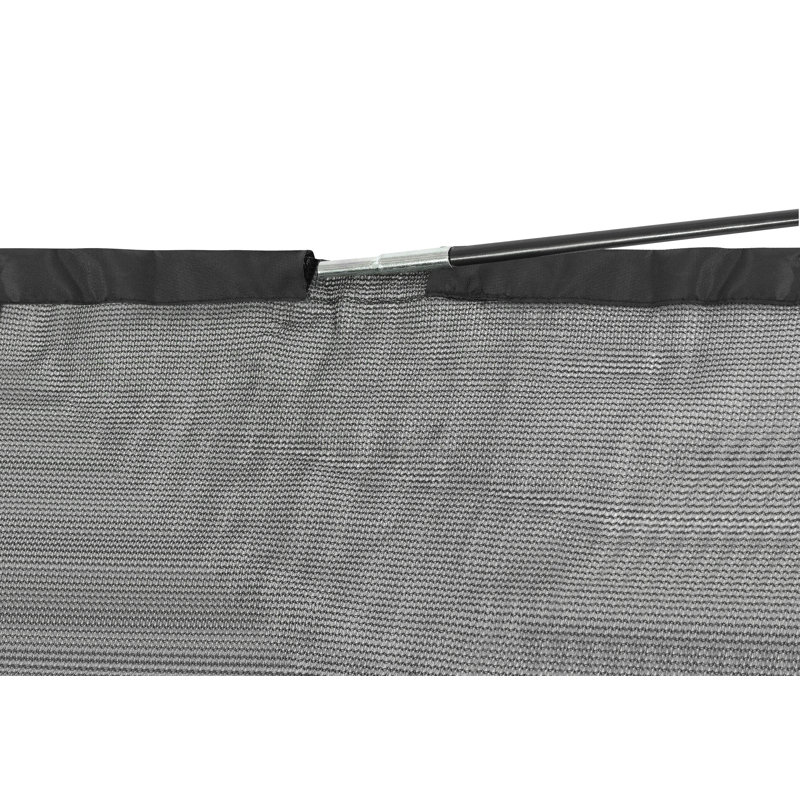 Trampoline Replacement Enclosure Surround Safety Net for 8ft Frame, Top Metal Ring using 6 Bent Poles