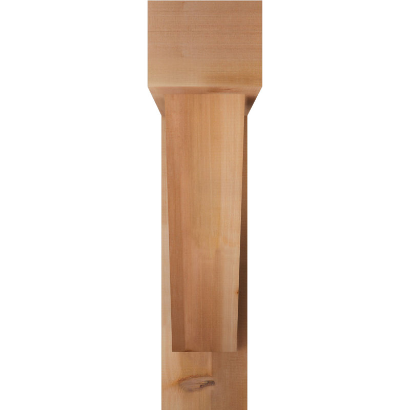 Support de bloc traditionnel avec entretoise décalée, 34 x 34, Cèdre rouge occidental de l 8 po (scié brut)