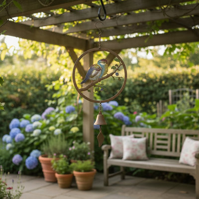 Metal Wind Bell Birds