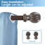 Tringle à rideaux simple réglable Claymore-844320044-844320046