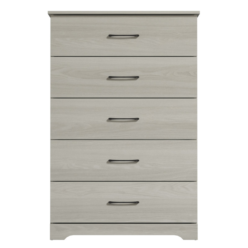 Arkia 5 Drawer 31.5" W Dresser, Gray