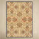 Arden Floral Handmade Tufted Wool Ivory/Denim/Red Area Rug