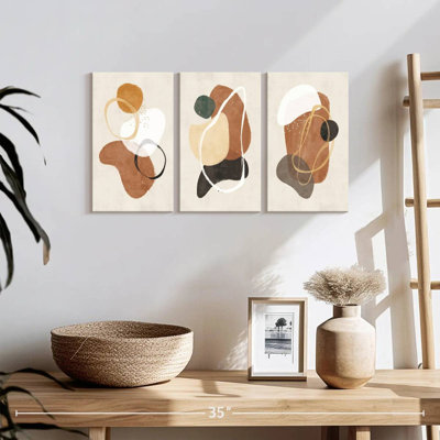 Impression sur toile brune
