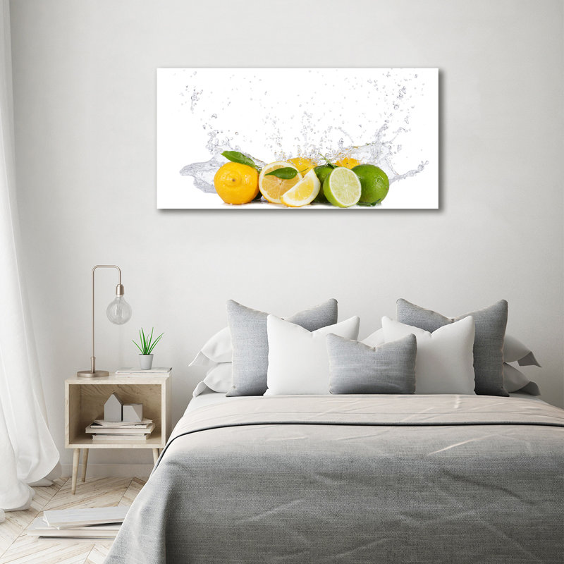 Citrus And Water - Wrapped Canvas Print, 70cm H x 140cm W, Canvas