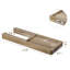 Acacia Wall Mounted Toilet Roll Holder with Shelf