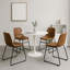 Chaise d'appoint rembourrée en similicuir-1862001544