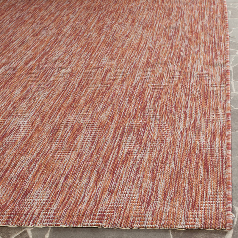 Jenessa Performance Geometric Indoor/Outdoor Area Rug, Round 5'3"
