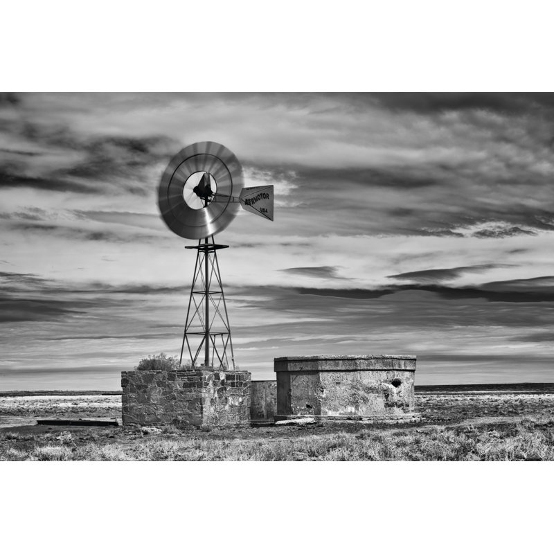 B&W Desert View VI by David Drost - Wrapped Canvas Print, 30cm H x 46cm W