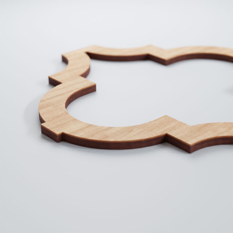 Panneaux muraux en bois Marrakech, Aulne, H 11 3/8 po x l 11 3/8 po x P 1/4 po