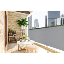 Balcony Privacy Screen Cover, 3ft *16.5ft Fence Privacy Screen Mesh  Windscreen UV Protection Weather-Resistant for Balcony, Deck, Patio, Porch,  Railing, Garden-Include Cable Ties (Grey and White) : : Patio,  Lawn & Garden