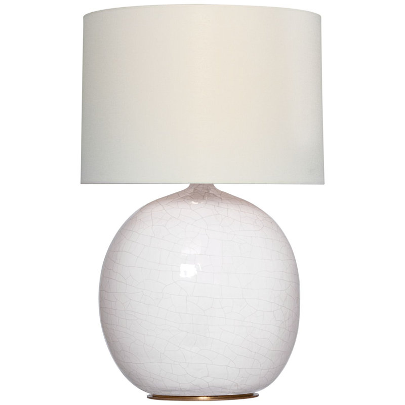Sao Paulo Table Lamp, Crackled Ivory