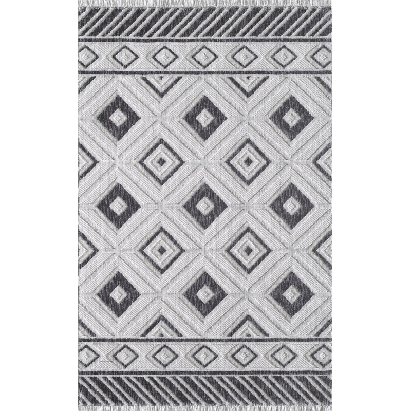 Geometric Indoor Rug, Rectangle 7'6" x 10'6"