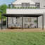 Pergola avec toit imperméable réglable indépendant, Pergola à persiennes 10 x 20 pour terrasse de jardin, Pergolas d'extérieur en aluminium avec plateau réglable