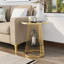 Table d'appoint ronde en acier 17,75 po Demick-71598937