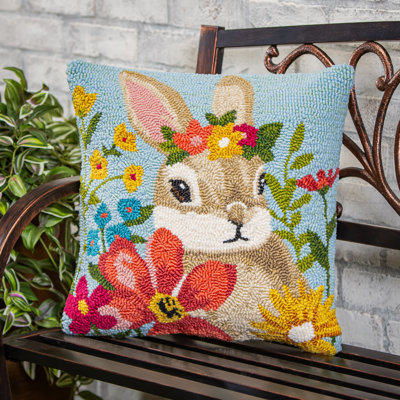 Coussin intérieur / extérieur Bunny Blooms