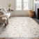 Gurpaige Traditional Oriental Cream Polyester Area Rug