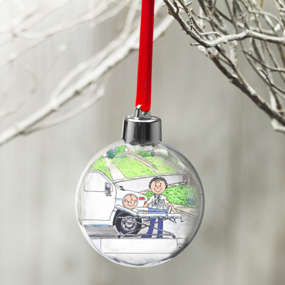 Personalized EMT - Female Christmas Bulb Ornament