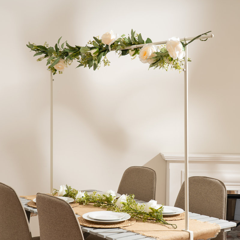 Over Table Display Rectangular Frame, White, 100cm H x 140cm W x 3cm D