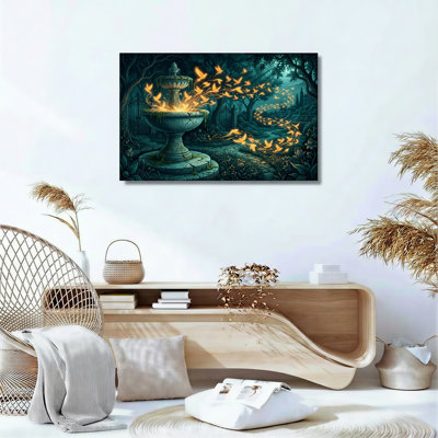 Enchanted Garden Canvas Wall Art Set Of 1