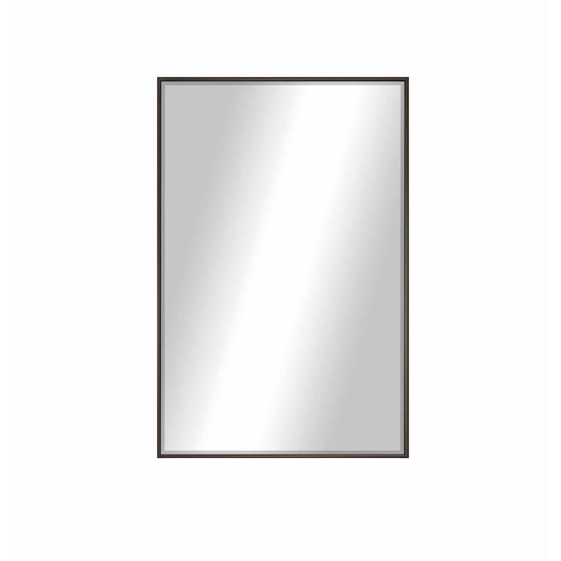 Ferndown Metal Flat Wall Mirror, 30" H x 18" W