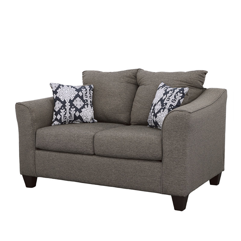 Causeuse gris anthracite avec coussins Tatum