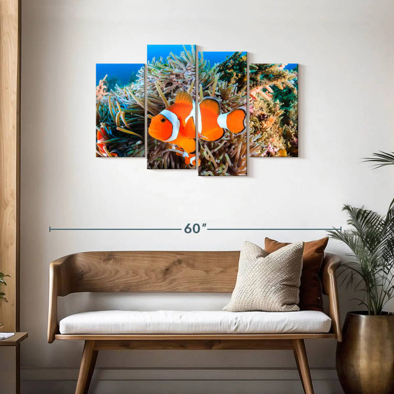 Brampt Fish Swimming, 27" H x 43" W