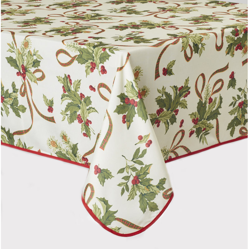 Pullman European Seasonal Christmas Ribbons Tablecloth