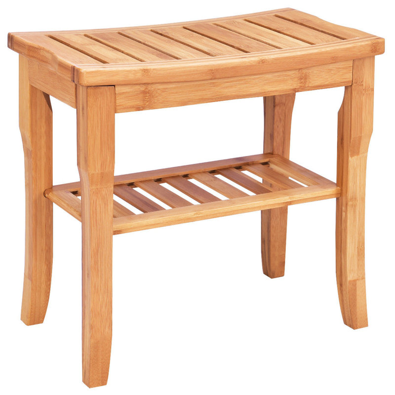 Jarimannos 19'' W Bamboo Corner Shower Bench