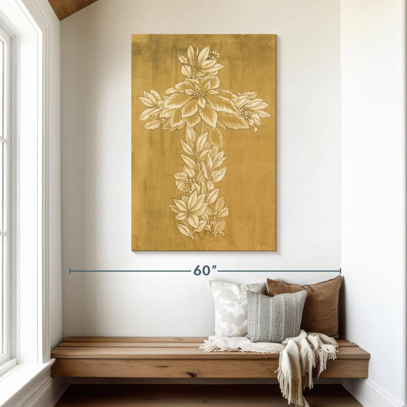 Adella Holiday Cross I, 48" H x 32" W