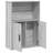 vidaXL Bookcase Engineered Wood Medium Bookcase Rectangular-1267840124