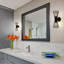 Applique murale noire à 2 lumières pour salle de bain 2 lumières 16 pouces