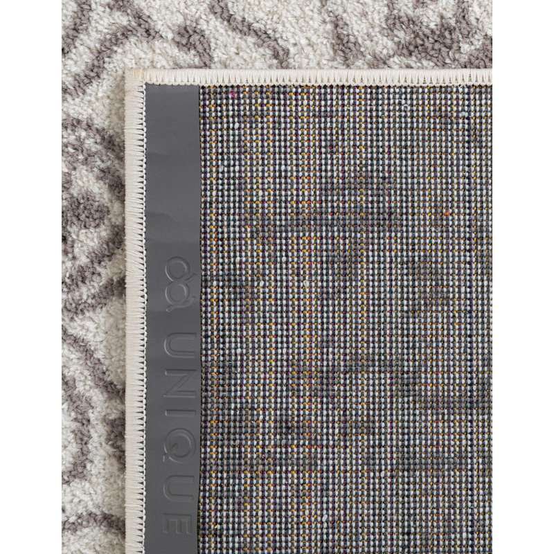 Mirielle Oriental White Area Rug, Square 10'