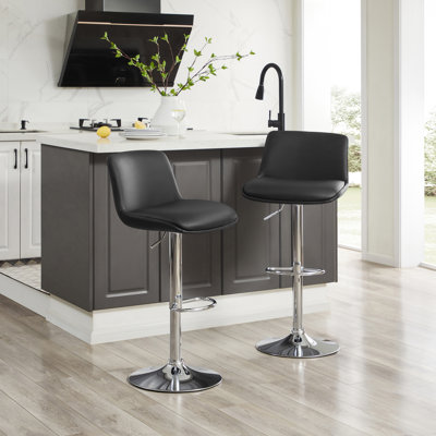 Akinori Swivel Adjustable Height Stool