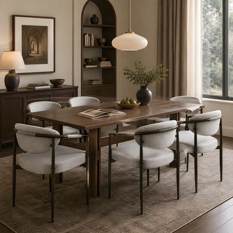 Ensemble de table de salle à manger 7 pièces, 7 pièces, 7 pièces