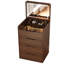 (48 cm) (noyer) Bureau de meuble-lavabo 3 en 1 avec miroir Plip
