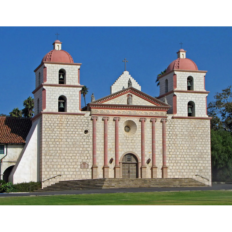 Mission Santa Barbara, H 14 po x l 18 po