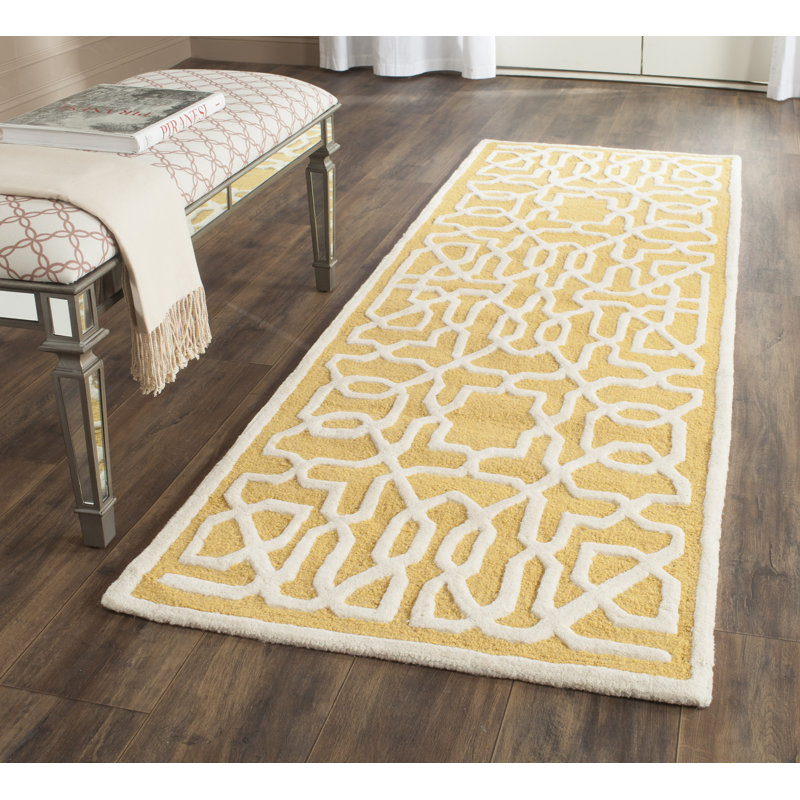 Tapis en laine touffeté à la main Cannen, Tapis de couloir 2 pi 6 po x 8 pi