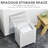 Laundry Bin With Lid And Removable Lining, 19.75x14.25x23.5 Inches, White, Space For Tidy Detachable Liner, Organized Items