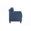 Chaise en chenille bleu marine