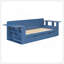 Grand lit de jour avec bureau amovible, tiroirs de rangement et table d'appoint hydraulique, bleu-129747077